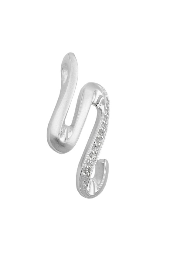 PENDANT ZIRCONIA MATT SILVER 925