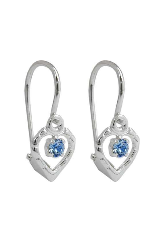 LEVERBACK EARRINGS BLUE SILVER 925