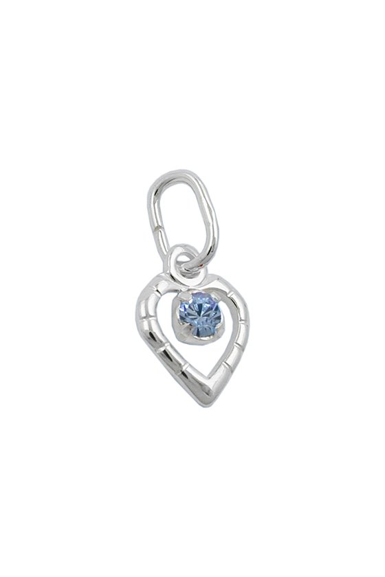 PENDANT GLASS-STONE BLUE SILVER 925