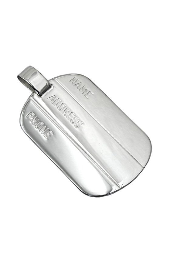 PENDANT ADRESS-NAME-PHONE SILVER 925