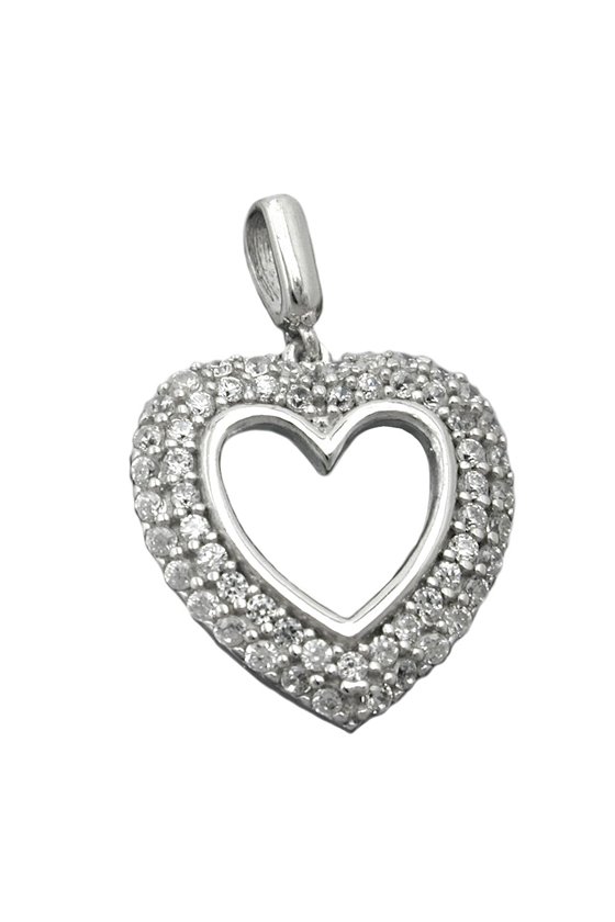 PENDANT HEART WITH ZIRCONIA SILVER 925