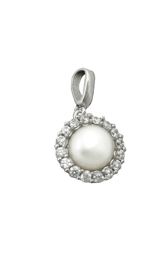 PENDANT PEARL WITH ZIRCONIA SILVER 925
