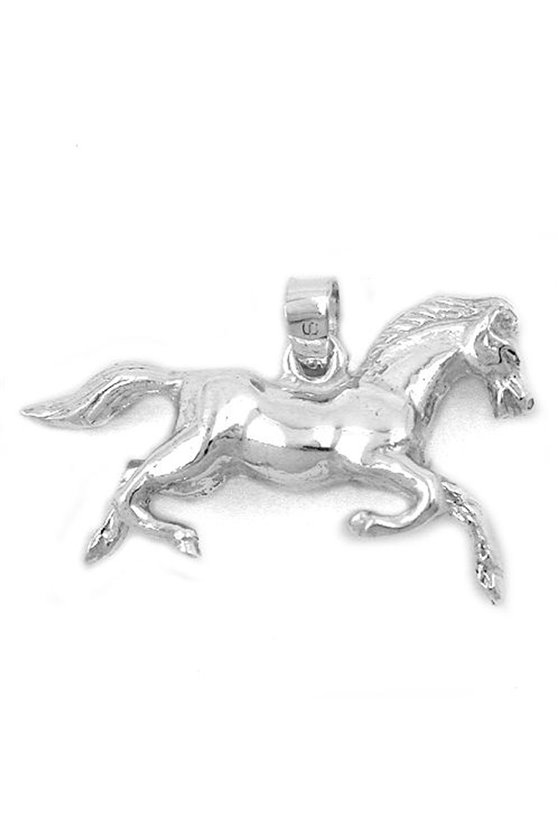 PENDANT HORSE SHINY SILVER 925