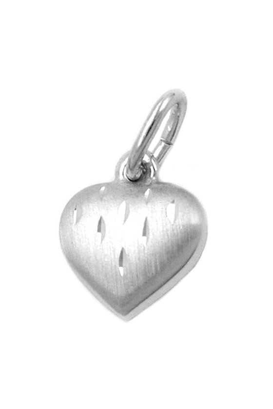 PENDANT HEART WITH CUT SILVER 925