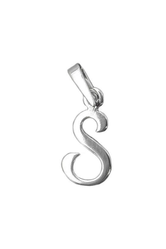 PENDANT INITIAL S SILVER 925