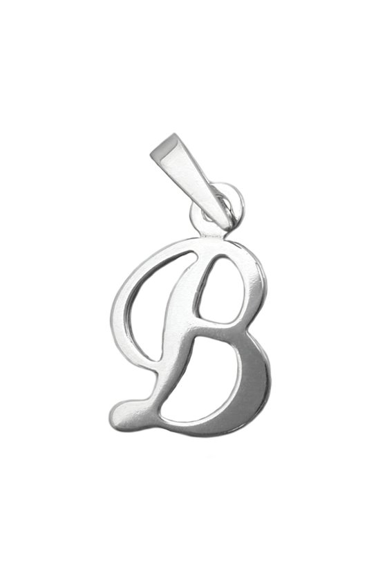 PENDANT INITIAL B SILVER 925