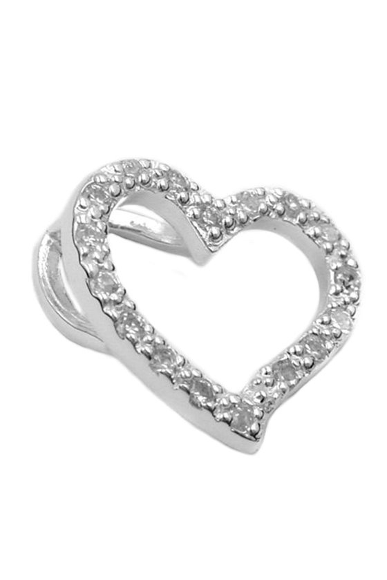 PENDANT ZIRCONIA HEART SILVER 925