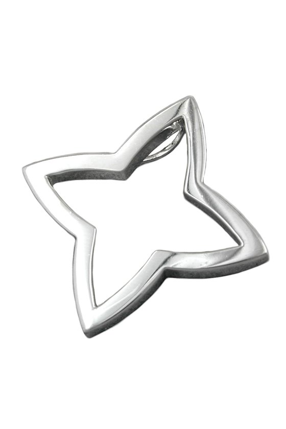 PENDANT FLOWER MASSIV SILVER 925