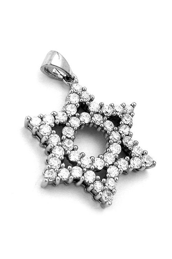 PENDANT STAR WITH ZIRCONIAS SILVER 925
