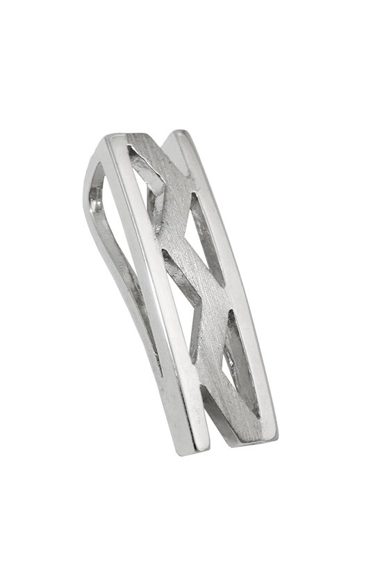 PENDANT SQUARE MATT AND SHINY 925