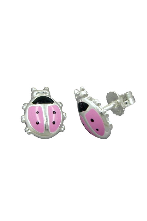 EARSTUDS PINK LADYBIRD SILVER 925