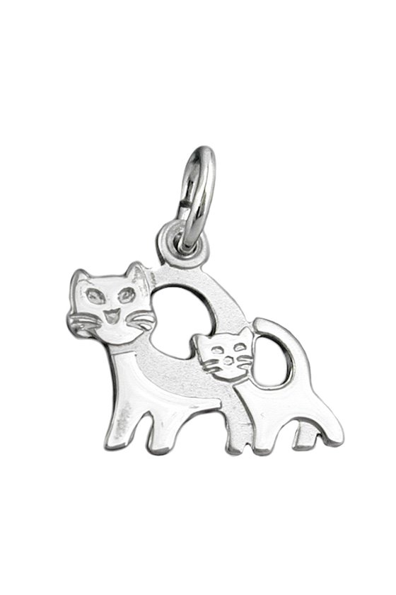 PENDANT CATS SILVER 925