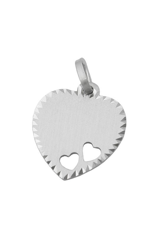PENDANT HEART ENGRAVEABLE SILVER 925