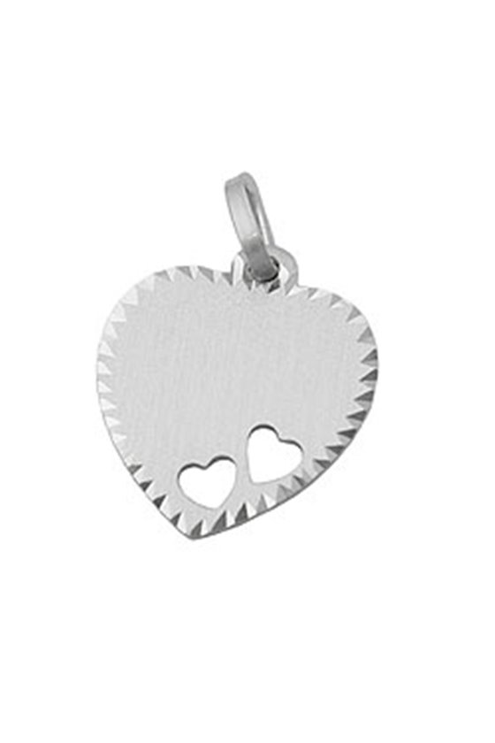 PENDANT HEART ENGRAVEABLE SILVER 925