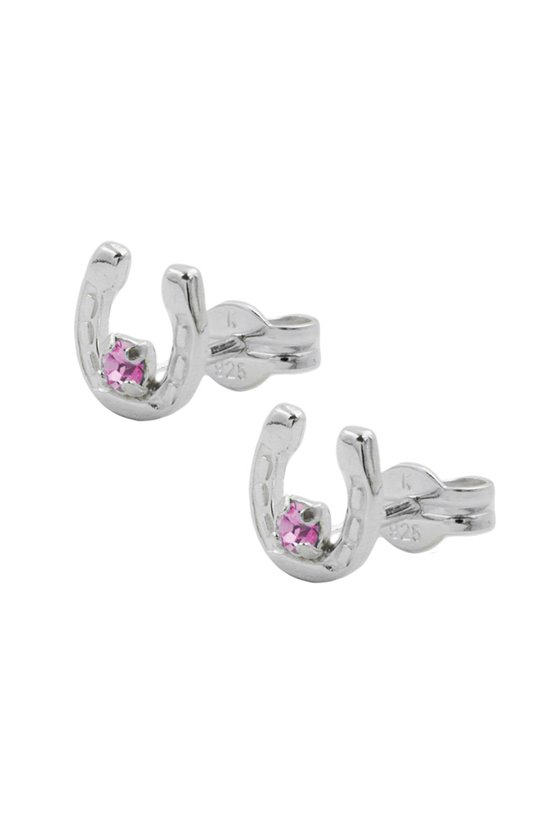 EARRING STUD HORSE SHOE SILVER 925