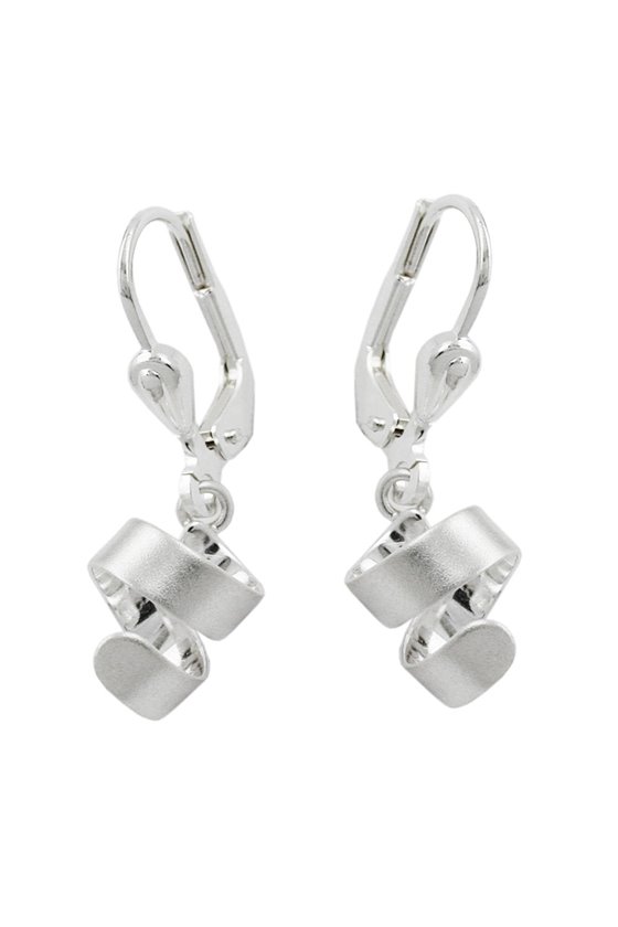 EARRINGS LEVERBACK SPIRAL SILVER 925