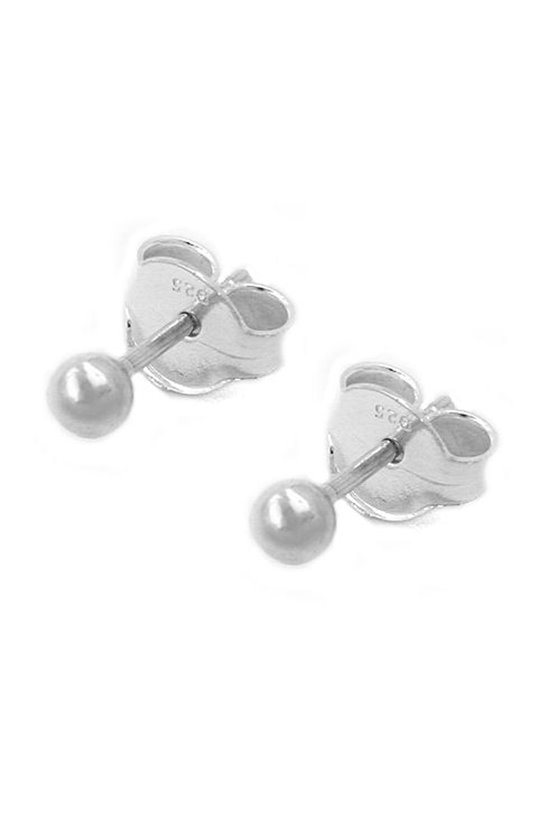 STUD EARRINGS BALLS 3MM SILVER 925