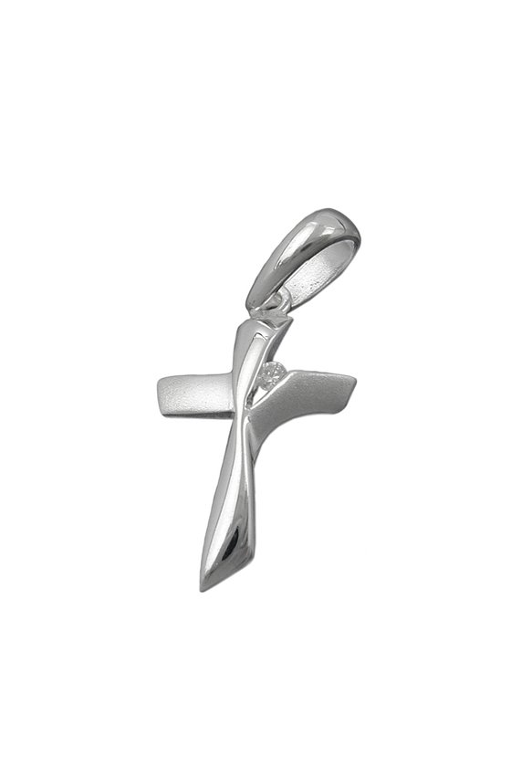 PENDANT CROSS WITH ZIRCONIA SILVER 925