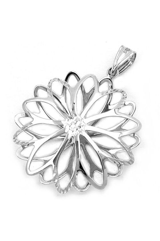 PENDANT FLOWER SILVER 925