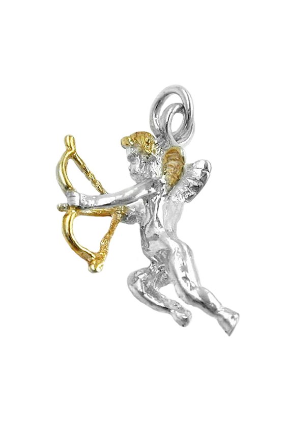 PENDANT CUPID BICOLOR SILVER 925