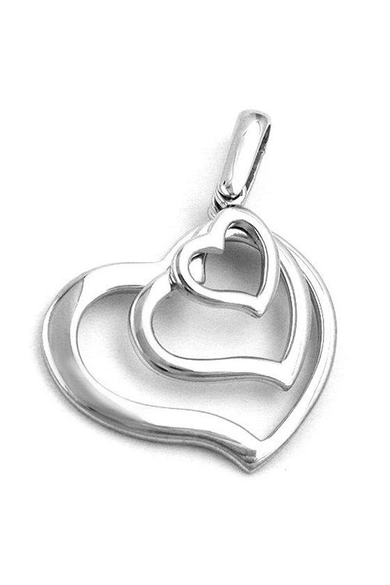 PENDANT THREE HEARTS SILVER 925