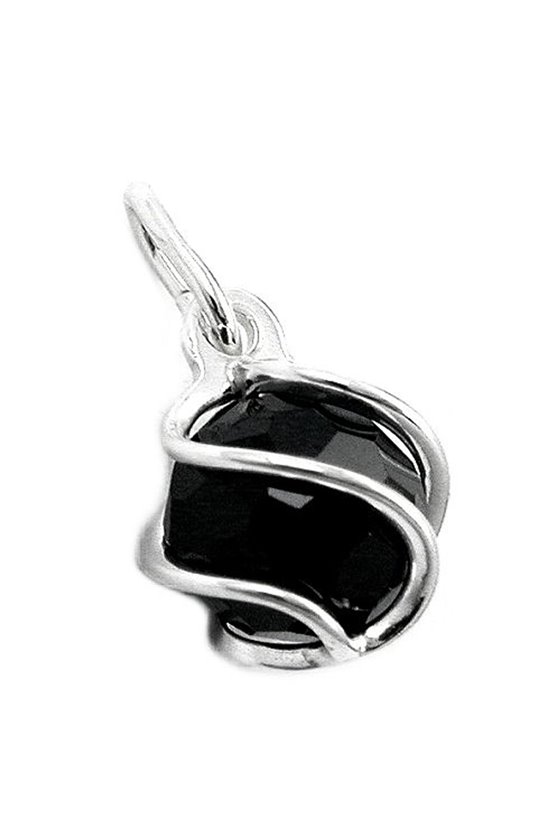 PENDANT BLACK ZIRCONIA SILVER 925