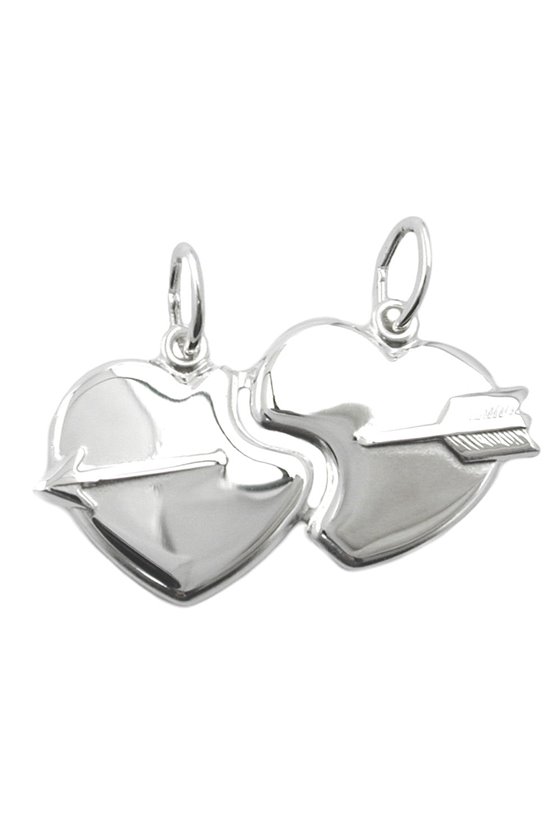 PENDANT PIERCED HEARTS SILVER 925