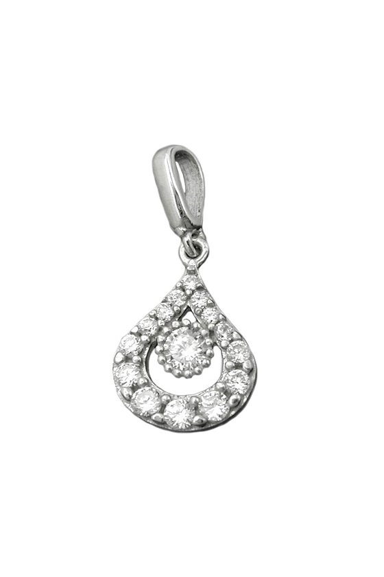PENDANT DROP WITH ZIRCONIA SILVER 925