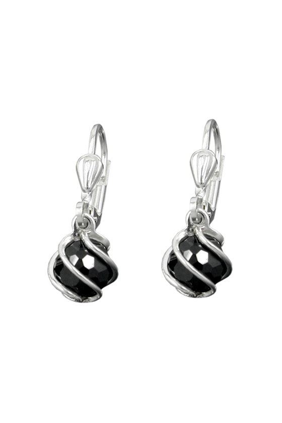 EARRINGS LEVERBACK CZ SILVER 925