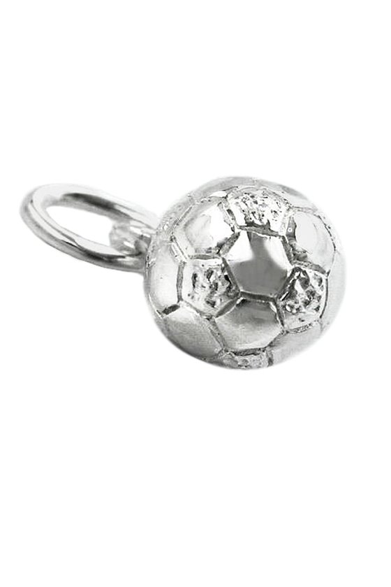 PENDANT 6MM FOOTBALL SHINY SILVER 925