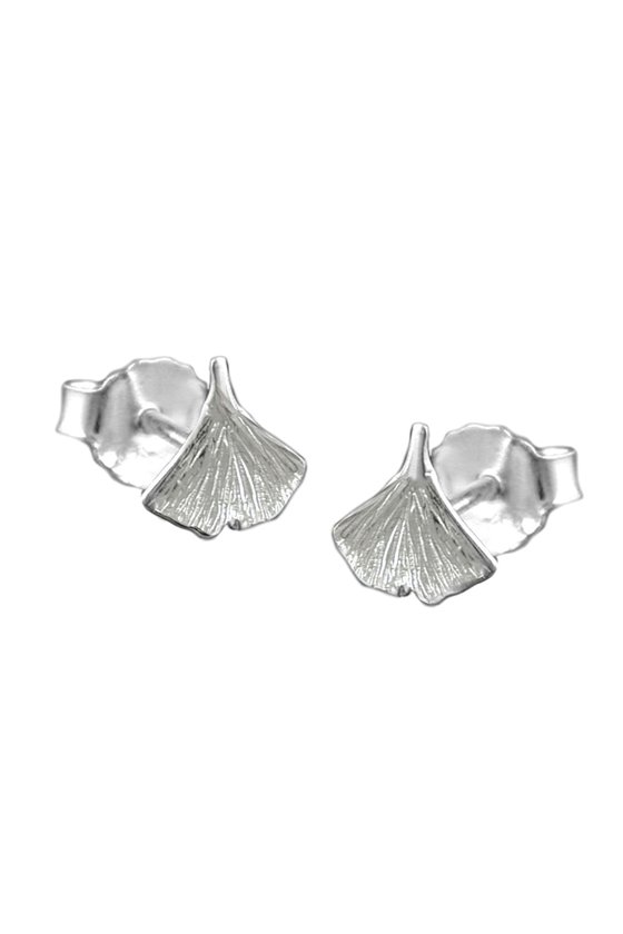 EARRINGS GINKGO LEAF SILVER 925