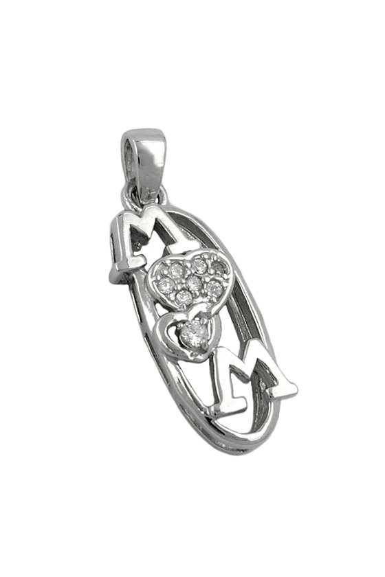 PENDANT 'MOM' ZIRKONIA SILVER 925
