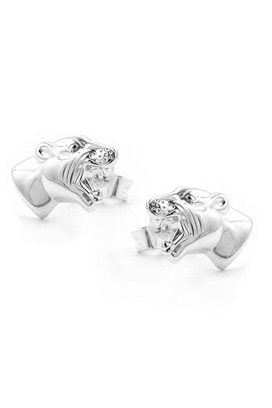 EARRING TIGER HEAD SILVER 925