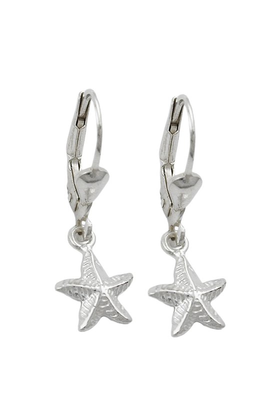LEVERBACK EARRINGS STARFISH SILVER 925