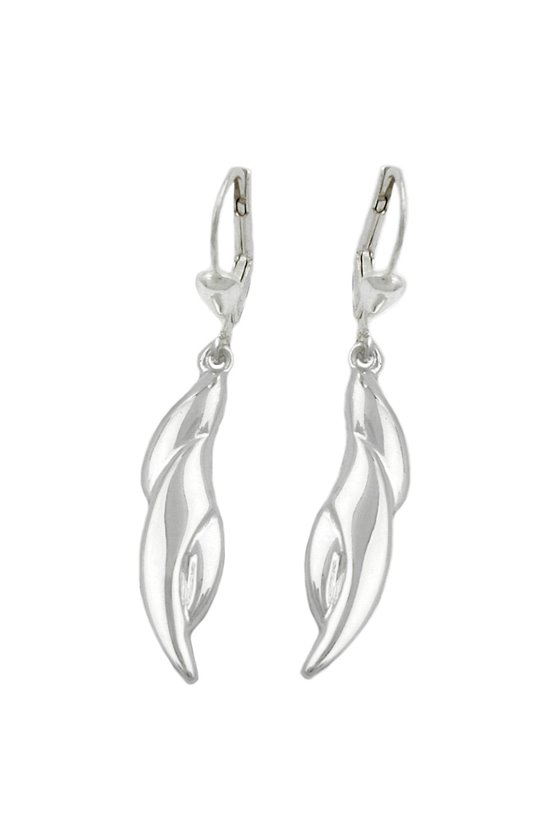 LEVERBACK EARRINGS WAVES SILVER 925