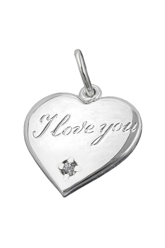 PENDANT HEART CUBIC ZIRCONIA SILVER 925