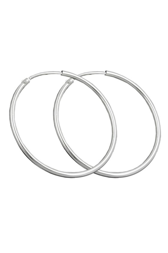 EARRING HOOP 32 MM SILVER 925
