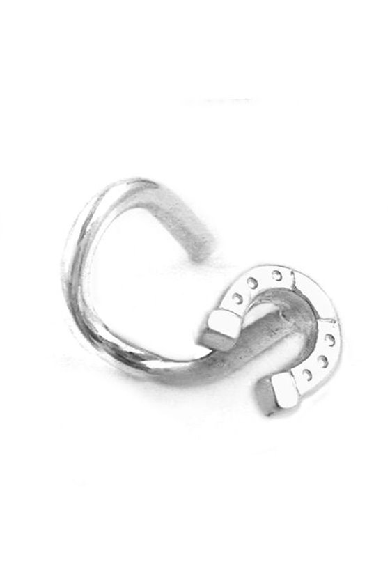 NOSE SCREW HORSE SHOE SILVER 925