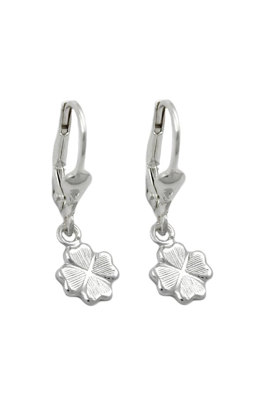 LEVERBACK EARRINGS CLOVERLEAF SILVER 925