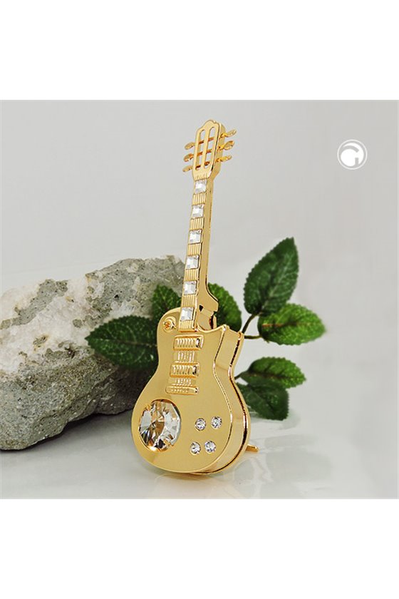 ELECTRIC GUITAR WITH CRYSTAL ELEMENTS