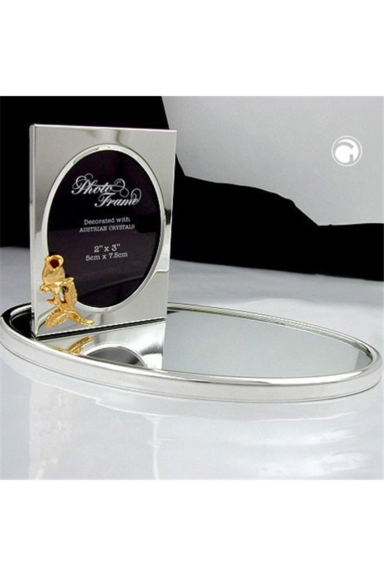 PHOTO FRAME ON MIRROR BASE