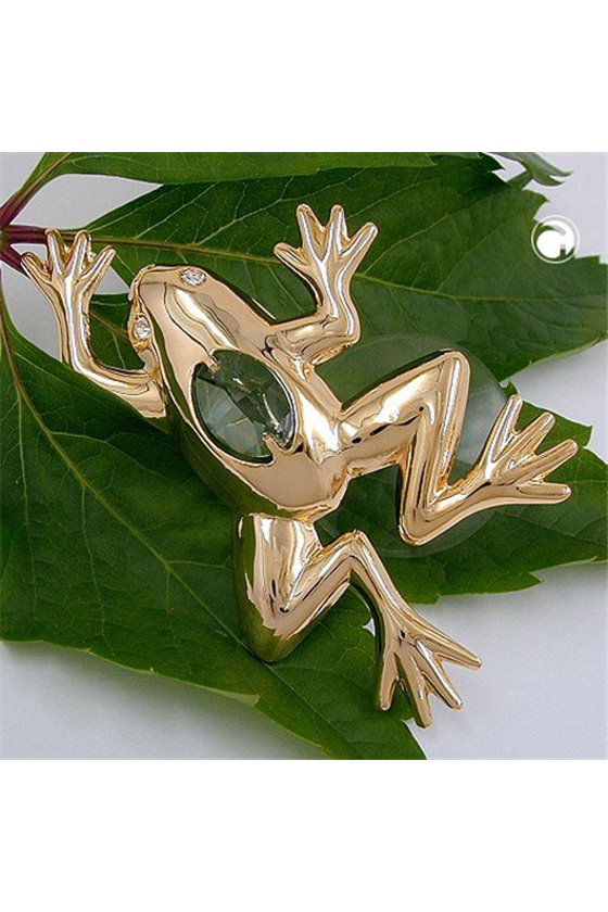 SUNCATCHER FROG WITH CRYSTAL ELEMENTS