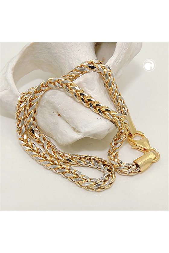 BRACELET WHEAT CHAIN 19CM 14K GOLD
