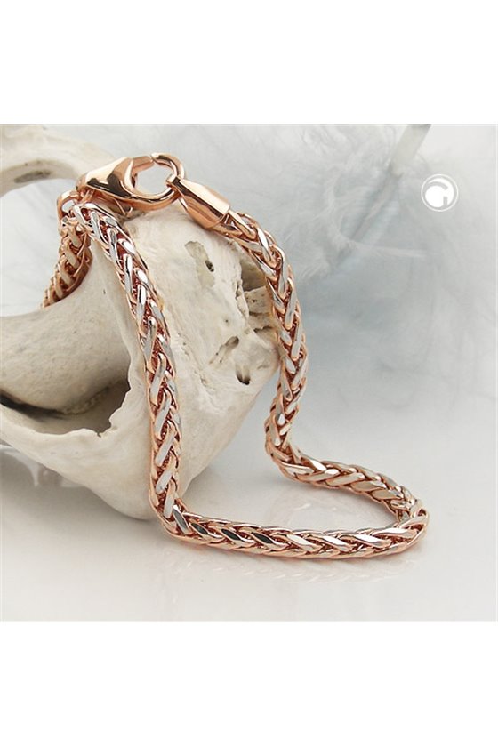 BRACELET WHEAT CHAIN 19CM 14K REDGOLD
