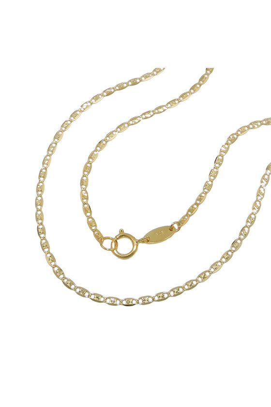 FANCY SPARKLING CHAIN 45CM 9K GOLD