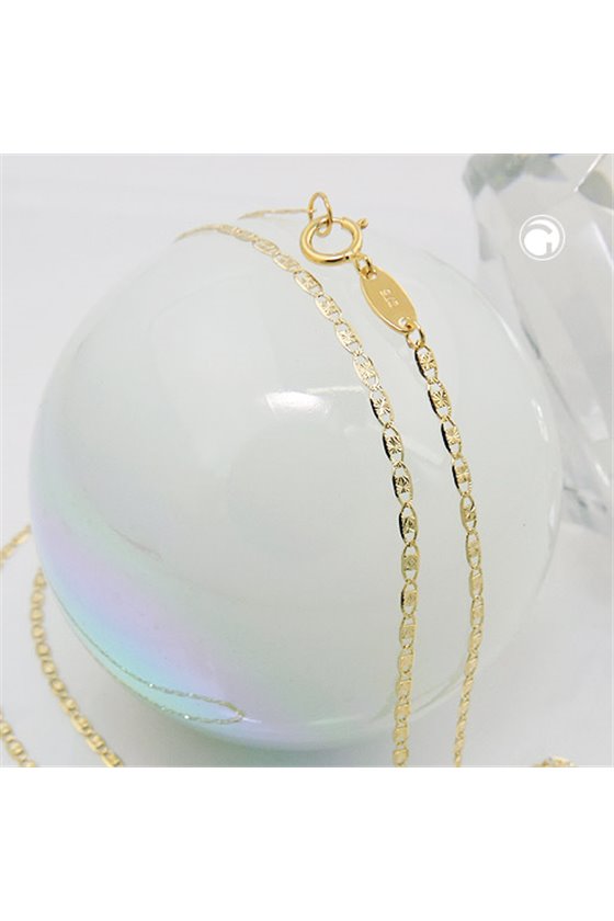 FANCY SPARKLING CHAIN 45CM 9K GOLD