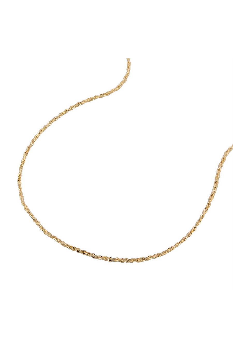 THIN FANCY CHAIN 45CM 14KT GOLD