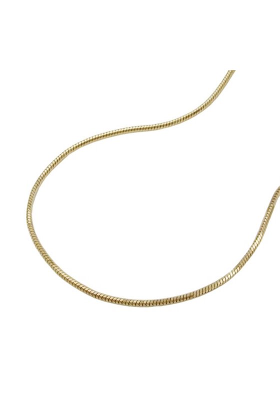 CHAIN SNAKE 5-EDGE 45CM 9K GOLD