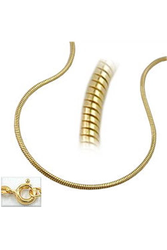 SNAKE CHAIN ROUND 1MM 9K GOLD