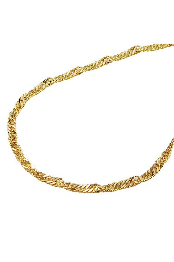 NECKLACE SINGAPORE 42CM CHAIN 9K GOLD